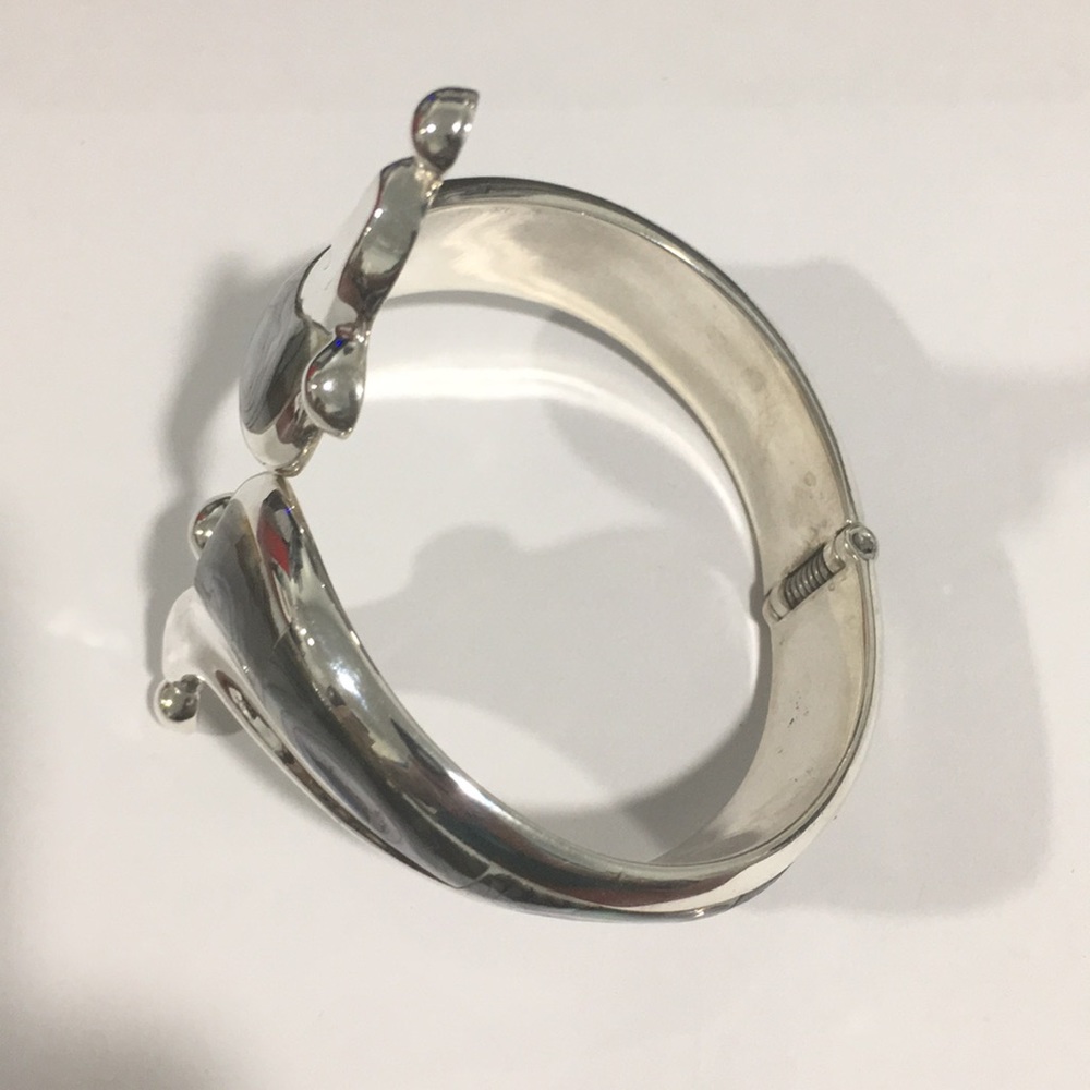 Sterling Silver 925 Women's Bangle Bracelet - Picture 3 of 6